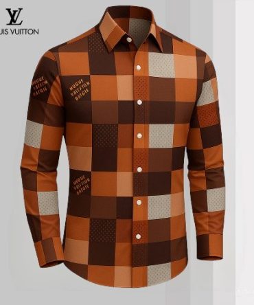 Louis Vuitton Lv Long Sleeve Button Shirt 2025 Lx-Smlv2025056