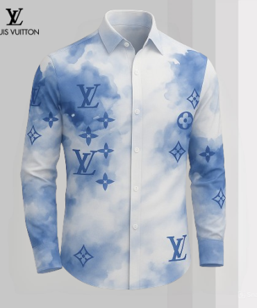 Louis Vuitton Lv Long Sleeve Button Shirt 2025 Lx-Smlv2025066
