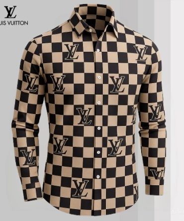 Louis Vuitton Lv Long Sleeve Button Shirt 2025 Lx-Smlv2025077