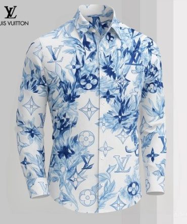 Louis Vuitton Lv Long Sleeve Button Shirt 2025 Lx-Smlv2025079