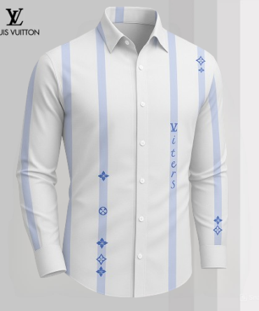 Louis Vuitton Lv Long Sleeve Button Shirt 2025 Lx-Smlv2025082