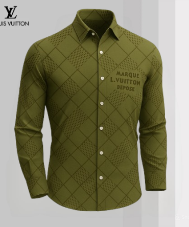 Louis Vuitton Lv Long Sleeve Button Shirt 2025 Lx-Smlv2025089