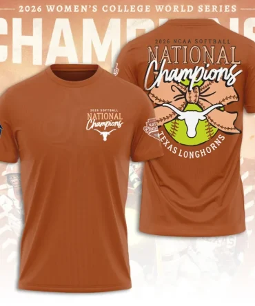 Texas Longhorns Ncaa Women Softball Champions 2026 3D Apparel