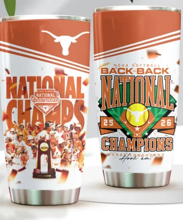 Texas Longhorns 2026 Ncaa Women Softball Champions Tumbler Cup