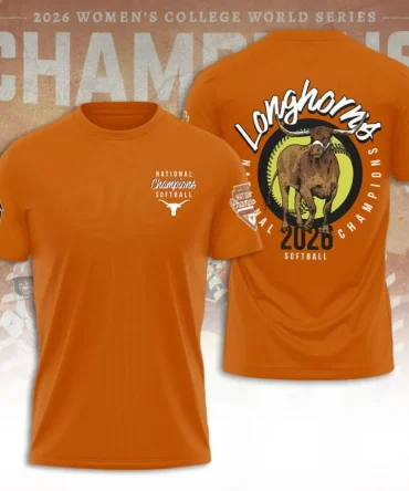 Texas Longhorns Ncaa Women Softball Champions 2026 3D Apparel