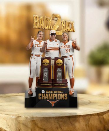 Texas Longhorns Ncaa Women Softball Champions 2026 Custom Shape Acrylic Plaque