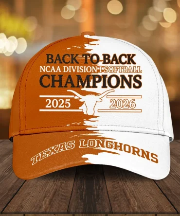 Texas Longhorns Ncaa Women Softball Champions 2026 Classic Cap