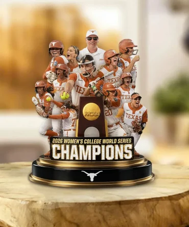 Texas Longhorns Ncaa Women Softball Champions 2026 Custom Shape Acrylic Plaque