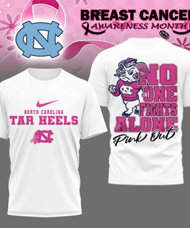 North Carolina Tar Heels , Premium Ncaa Breast Cancer October T-Shirt Mm