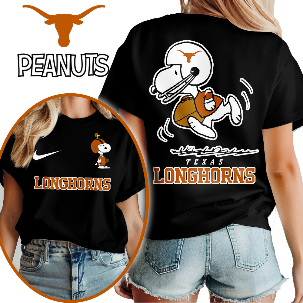 Texas Longhorns , Premium Ncaa X Peanuts Fan 3D Shirt Hi