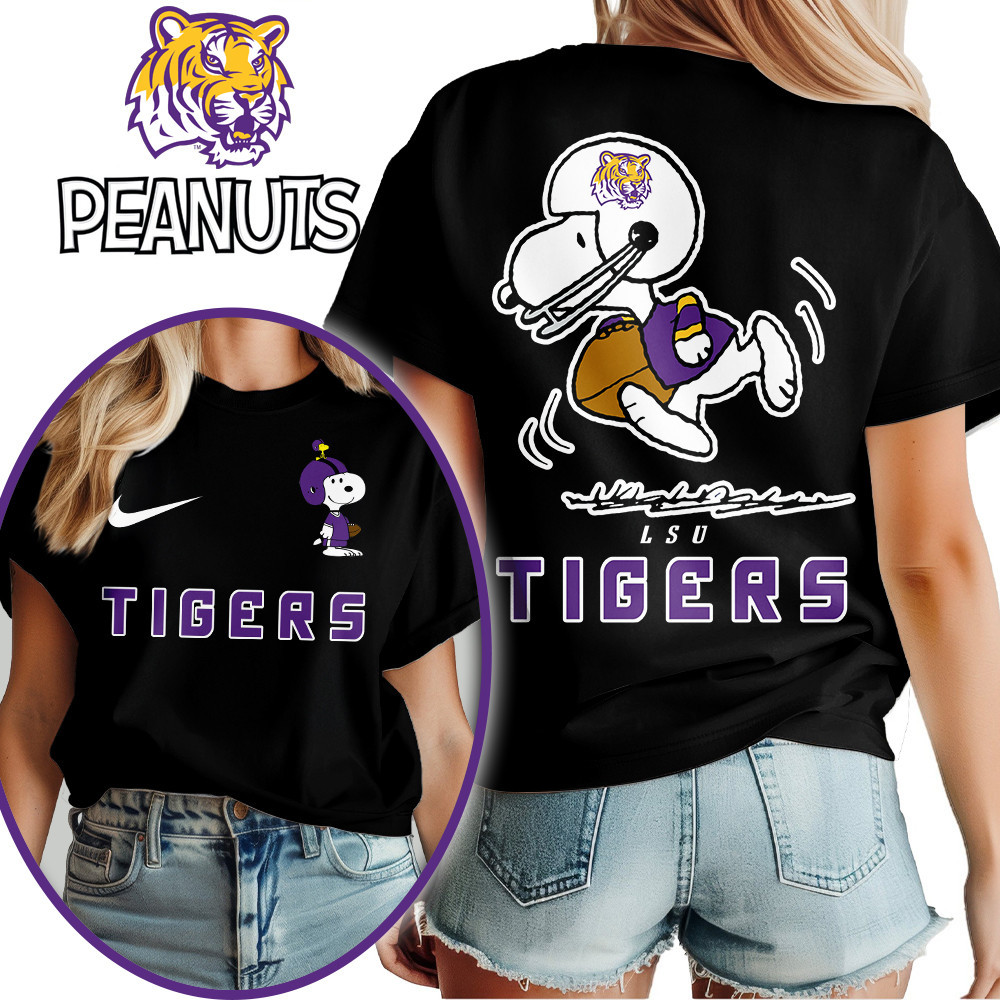 Lsu Tigers , Premium Ncaa X Peanuts Fan 3D Shirt Hi