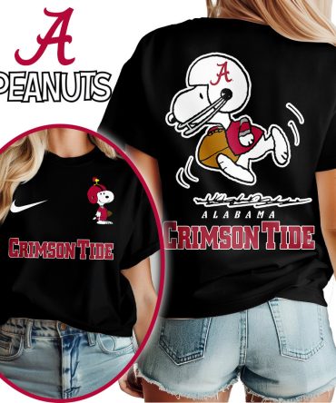 Alabama Crimson Tide , Premium Ncaa X Peanuts Fan 3D Shirt Hi