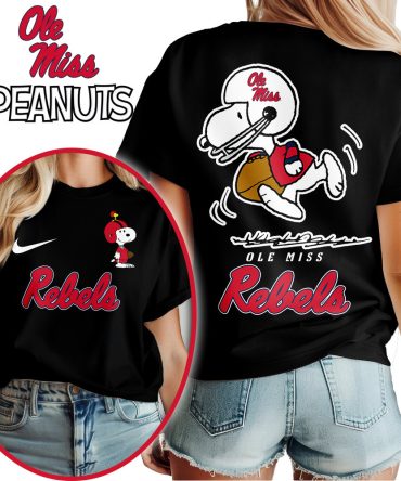 Ole Miss Rebels , Premium Ncaa X Peanuts Fan 3D Shirt Hi