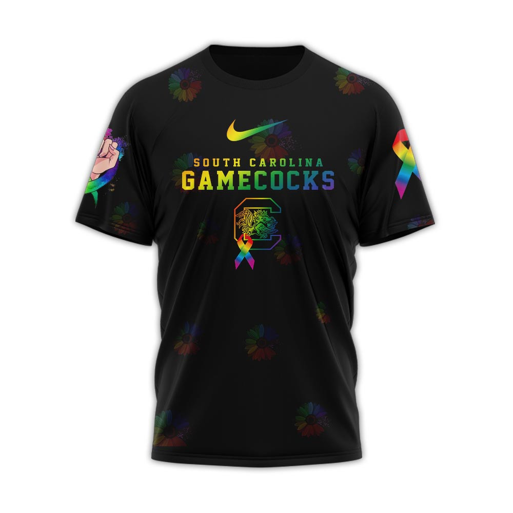 South Carolina Gamecocks , Premium Ncaa Fight Cancer In All Colors 3D Shirt Mm