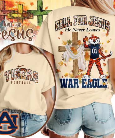 Auburn Tigers , Premium Ncaa Fall For Jesus Unisex T-Shirt Mm