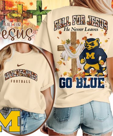 Michigan Wolverines , Premium Ncaa Fall For Jesus Unisex T-Shirt Mm