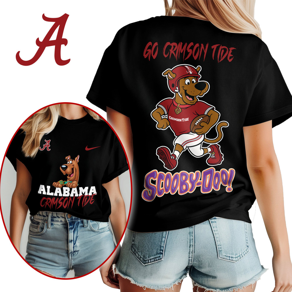 Alabama Crimson Tide , Premium Ncaa Scooby-Doo Fan Unisex Shirt Ny