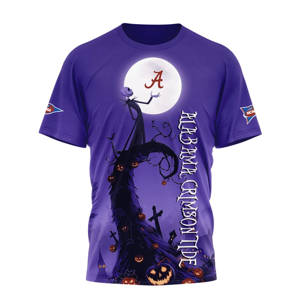 Alabama Crimson Tide , Premium Ncaa Halloween The Nightmare 3D Shirt Ny