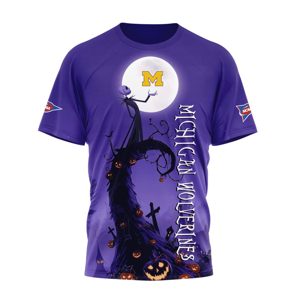 Michigan Wolverines , Premium Ncaa Halloween The Nightmare 3D Shirt Ny