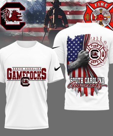 South Carolina Gamecocks , Premium Ncaa Firefighter American Flag Shirt Hi