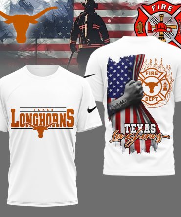 Texas Longhorns , Premium Ncaa Firefighter American Flag Shirt Hi