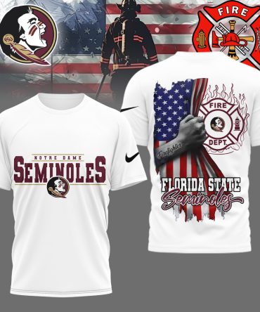 Florida State Seminoles , Premium Ncaa Firefighter American Flag Shirt Hi