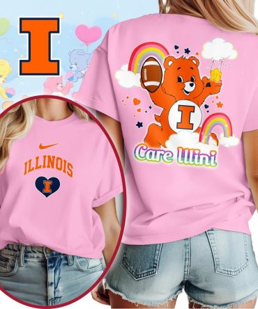 Illinois Fighting Illini , Premium Ncaa X Care Bears 3D T-Shirt Mm