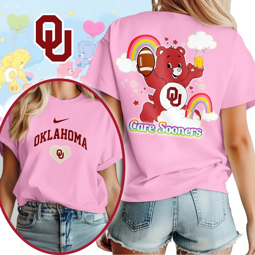 Oklahoma Sooners , Premium Ncaa X Care Bears 3D T-Shirt Mm