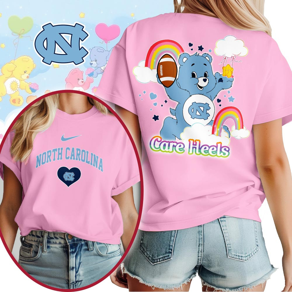 North Carolina Tar Heels , Premium Ncaa X Care Bears 3D T-Shirt Mm