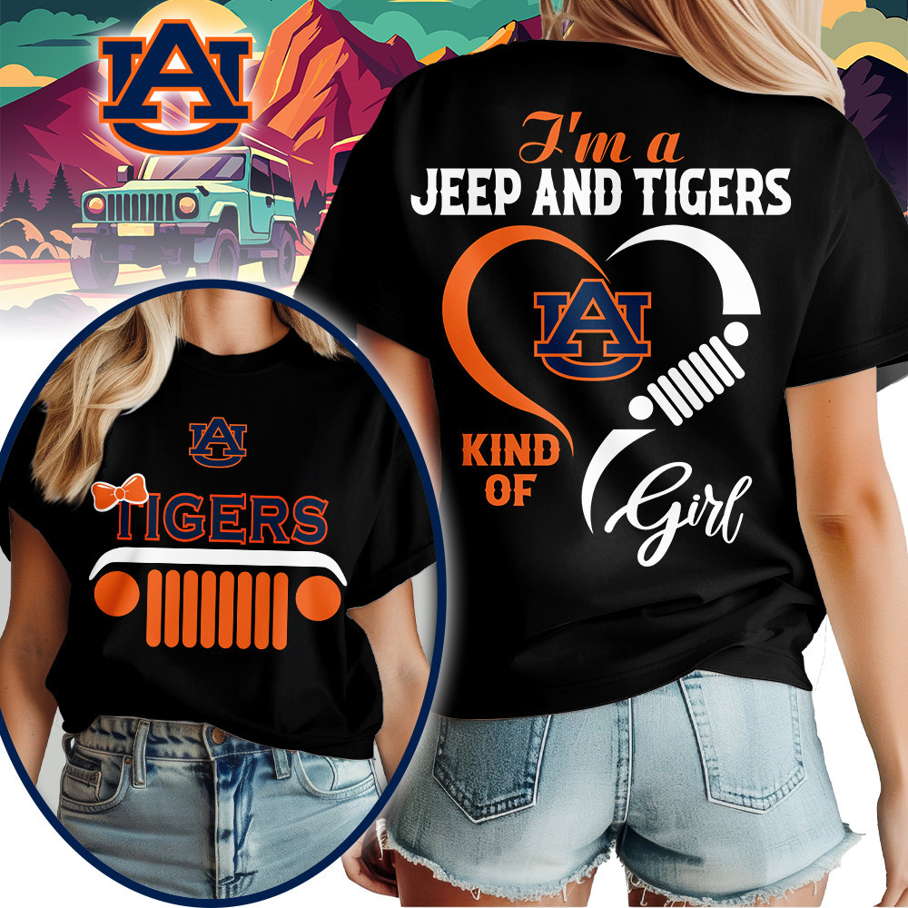 Auburn Tigers , Premium Ncaa Jeep Girl Unisex Shirt Td