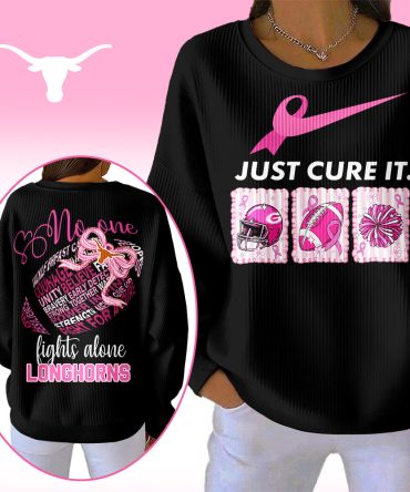 Texas Longhorns , Premium Ncaa Breast Cancer Awareness T-Shirt And Sweatshirt Ny