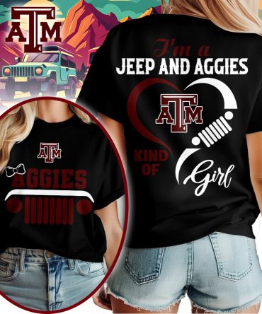 Texas A&M Aggies , Premium Ncaa Jeep Girl Unisex Shirt Td