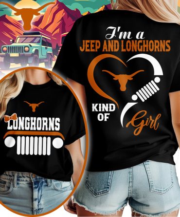 Texas Longhorns , Premium Ncaa Jeep Girl Unisex Shirt Td