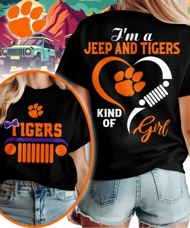 Clemson Tigers , Premium Ncaa Jeep Girl Unisex Shirt Td