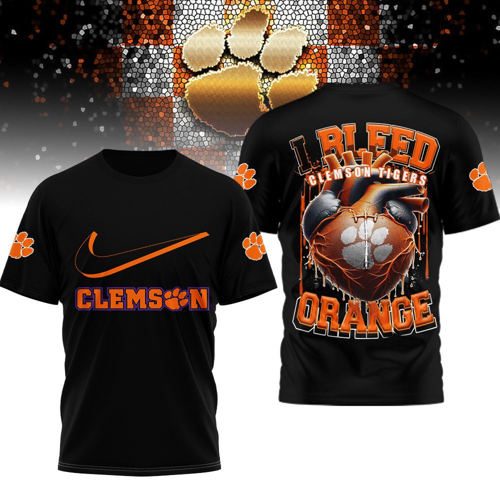 Clemson Tigers , Premium Ncaa I Bleed 3D Shirt Hi