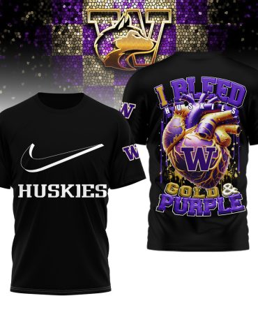 Washington Huskies , Premium Ncaa I Bleed 3D Shirt Hi