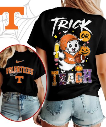 Tennessee Volunteers , Premium Ncaa Halloween Trick Or Teach Unisex Shirt Ny