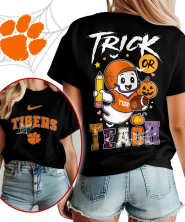 Clemson Tigers , Premium Ncaa Halloween Trick Or Teach Unisex Shirt Ny