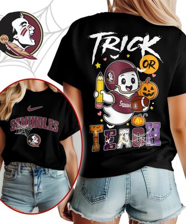 Florida State Seminoles , Premium Ncaa Halloween Trick Or Teach Unisex Shirt Ny
