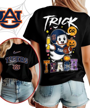 Auburn Tigers , Premium Ncaa Halloween Trick Or Teach Unisex Shirt Ny