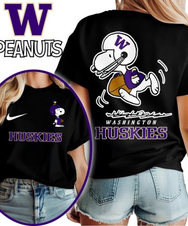 Washington Huskies , Premium Ncaa X Peanuts Fan 3D Shirt Hi
