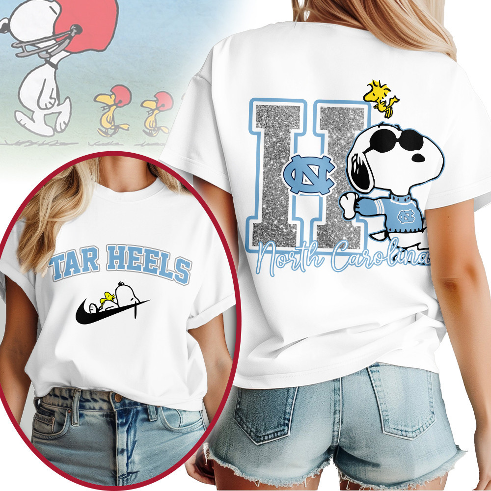 North Carolina Tar Heels , Premium Ncaa Snoopy T-Shirt Mm