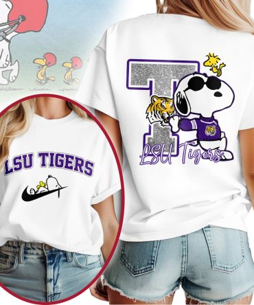 Lsu Tigers , Premium Ncaa Snoopy T-Shirt Mm
