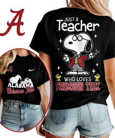 Alabama Crimson Tide , Premium Ncaa Snoopy Teacher Appreciation Women Shirt Ny