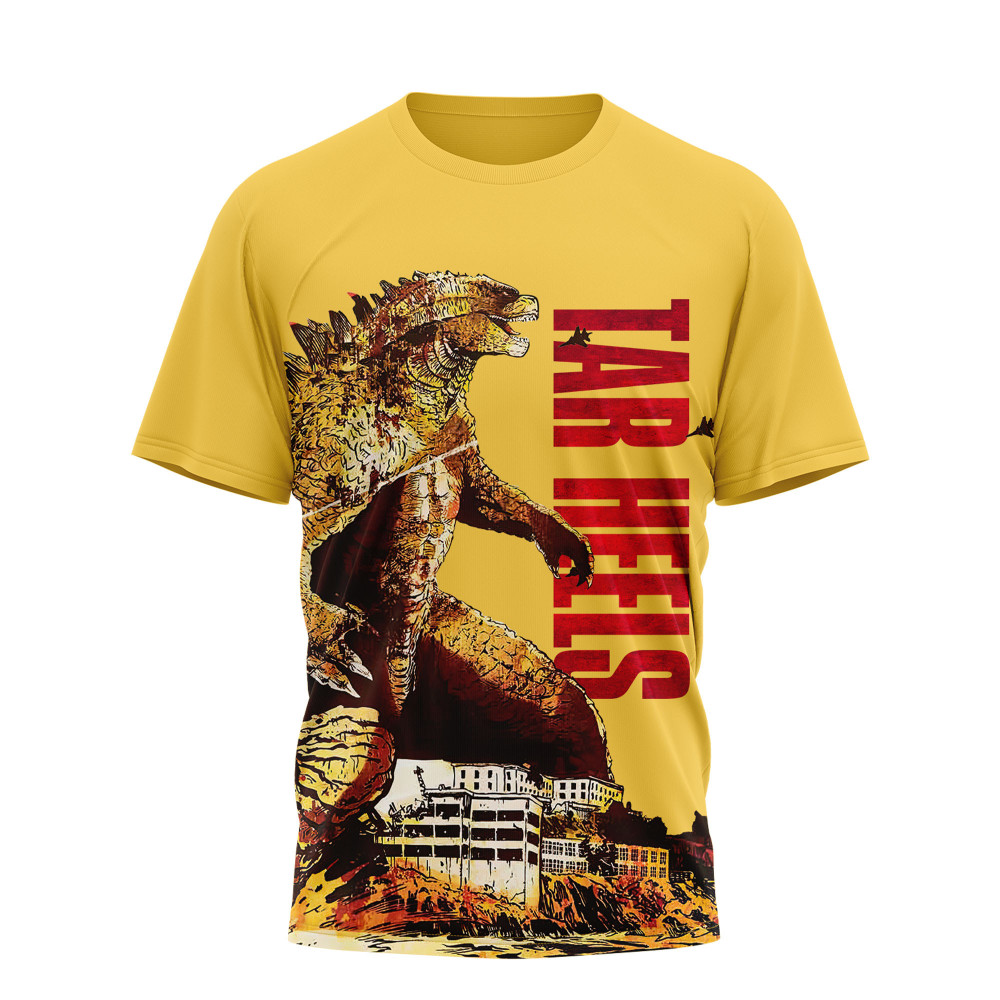 North Carolina Tar Heels , Premium Ncaa Godzilla King Of The Monsters 3D Shirt Ny