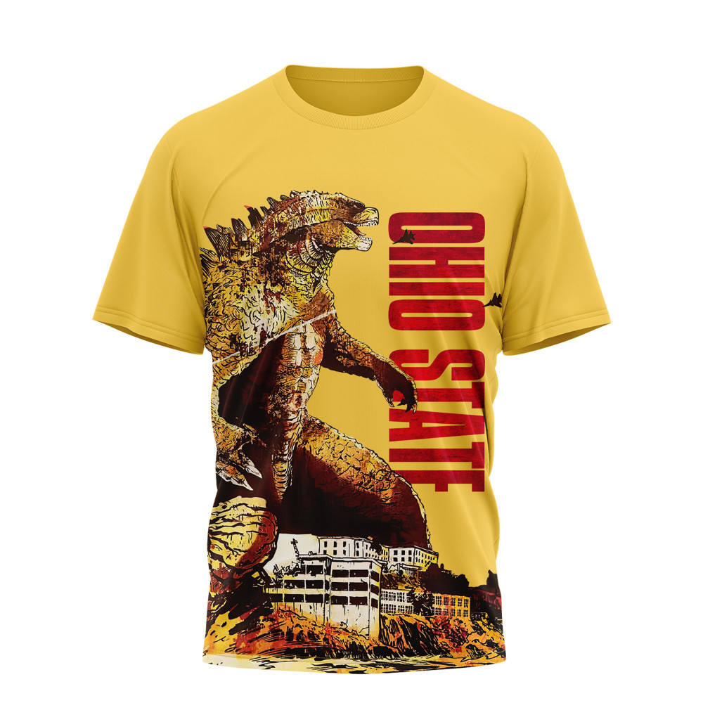 Ohio State Buckeyes , Premium Ncaa Godzilla King Of The Monsters 3D Shirt Ny