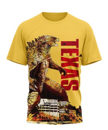 Texas Longhorns , Premium Ncaa Godzilla King Of The Monsters 3D Shirt Ny