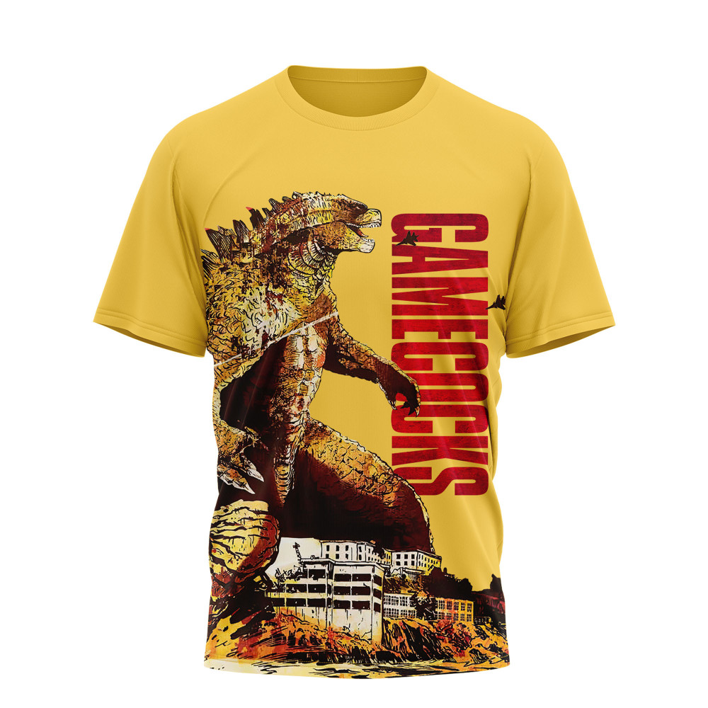 South Carolina Gamecocks , Premium Ncaa Godzilla King Of The Monsters 3D Shirt Ny