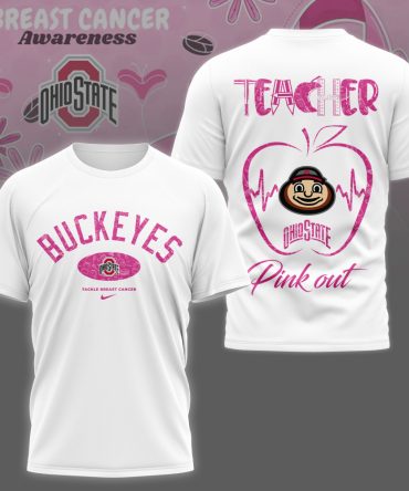 Ohio State Buckeyes , Premium Ncaa Teacher Tackle Breast Cancer Shirt Ny