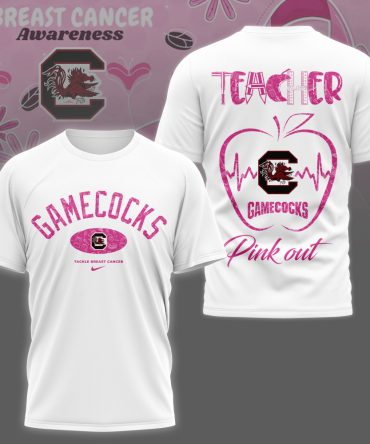 South Carolina Gamecocks , Premium Ncaa Teacher Tackle Breast Cancer Shirt Ny